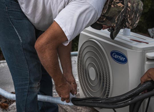 Air conditioning installation